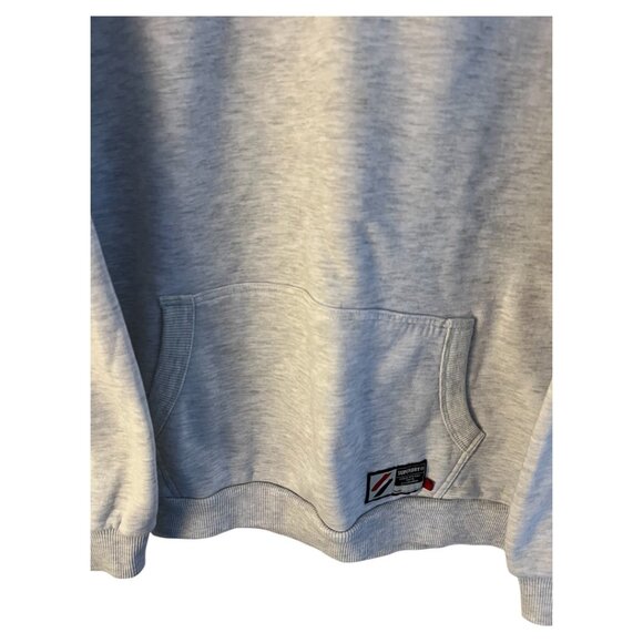 Superdry men sweater M-L light grey heather half zip high neck long sleeve - Picture 7 of 10